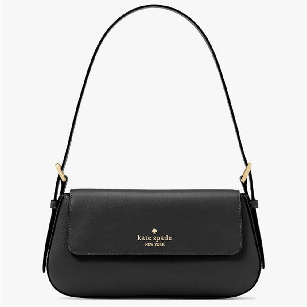 Kate Spade Black Leather Handbag w/Gold Details

Madison Small Shoulder Bag